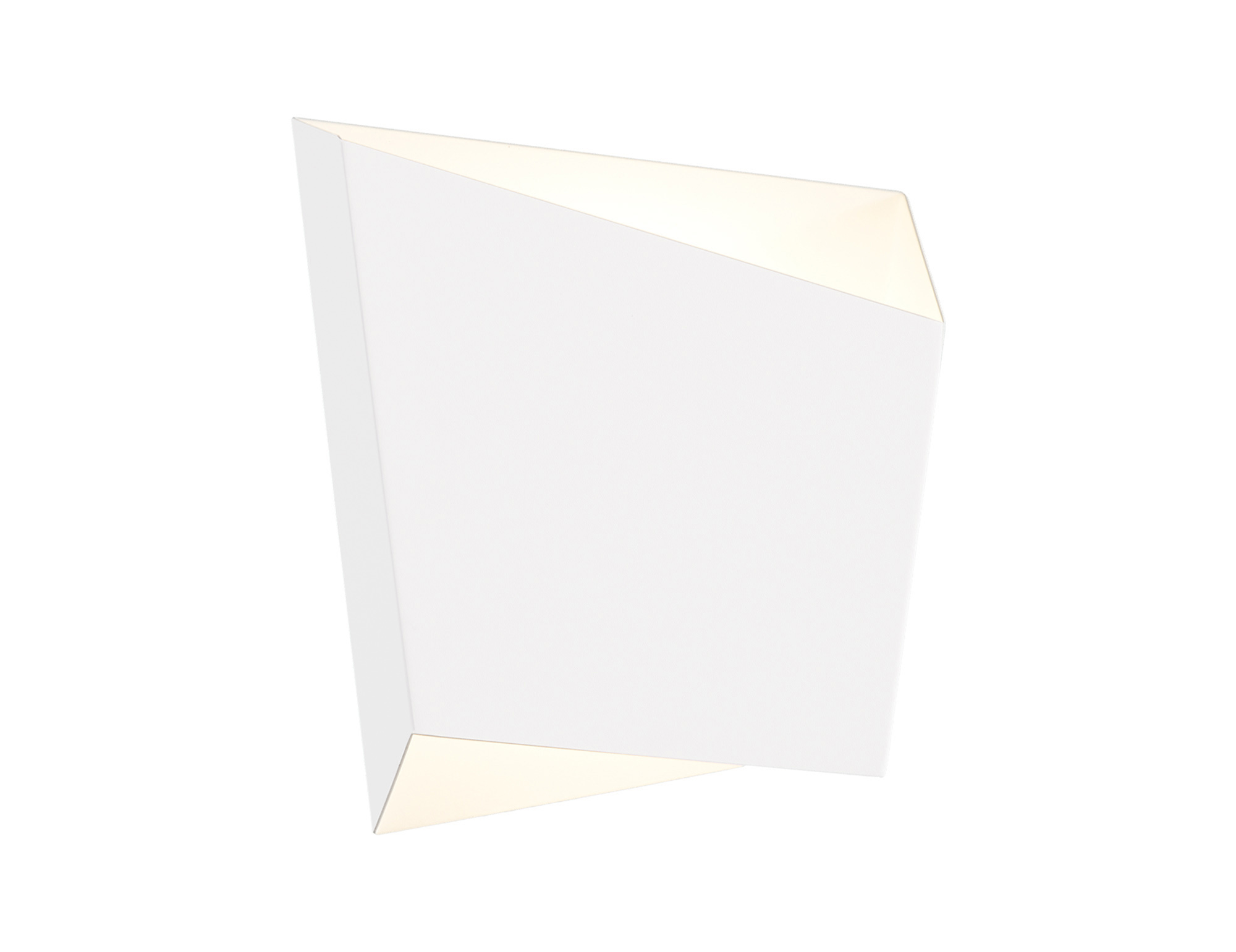 M6220  Asimetric Wall Light Rhombus 1 Light White